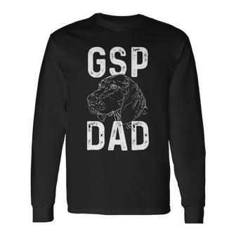 Dog German Shorthaired Gsp Dad Hunting Gun Dog German Shorthaired Pointer Long Sleeve T-Shirt - Monsterry DE