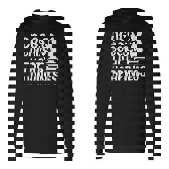 Dogs & Books Thats Happiness Reading Books Dog Owner Reading Long Sleeve T-Shirt | Mazezy