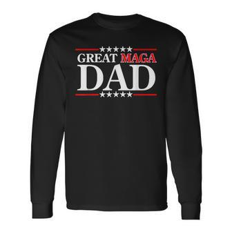 Donald Trump Jr Fathers Day Great Maga Dad Long Sleeve T-Shirt | Mazezy