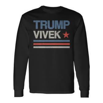 Donald Trump Vivek Ramaswamy 2024 President Republican Long Sleeve T-Shirt - Monsterry