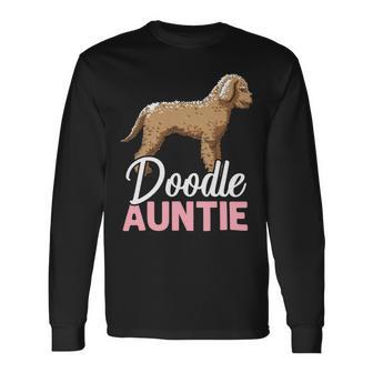 Doodle Auntie Goldendoodle Dog Lover Puppy Paw Love Long Sleeve T-Shirt - Monsterry