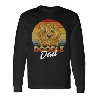 Doodle Dad Pet Golden Doodle Dog Goldendoodle Long Sleeve T-Shirt - Monsterry