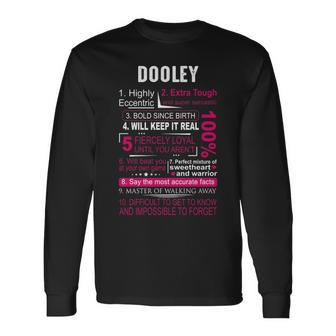 Dooley Name Dooley V2 Long Sleeve T-Shirt - Seseable