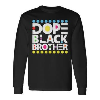 Dope Black Junenth 1865 Dope Black Brother Long Sleeve T-Shirt T-Shirt | Mazezy