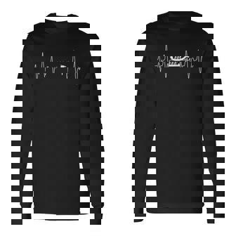 Dragon Boat Racing Heartbeat Pulse Long Sleeve T-Shirt | Mazezy