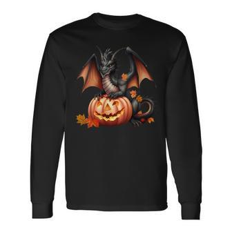 Dragon Halloween Theme Scary Dragons Lover Trickortreat Long Sleeve T-Shirt T-Shirt | Mazezy