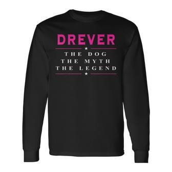 Drever Dog Drever The Myth Long Sleeve T-Shirt | Mazezy