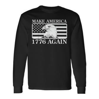Eagles Make America 1776 Again Long Sleeve T-Shirt | Mazezy