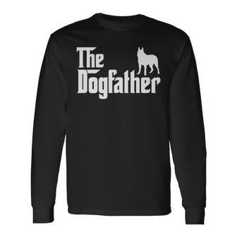 East European Shepherd Dogfather Dog Dad Long Sleeve T-Shirt | Mazezy