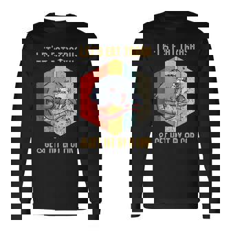 Lets Eat Trash & Get Hit By A Car Opossum Long Sleeve T-Shirt | Mazezy