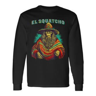 El Squatcho Poncho – Western Bigfoot Sasquatch Long Sleeve - Seseable