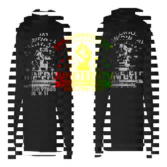 Emancipation Day Junenth Black American Freedom June 19Th Long Sleeve T-Shirt T-Shirt | Mazezy