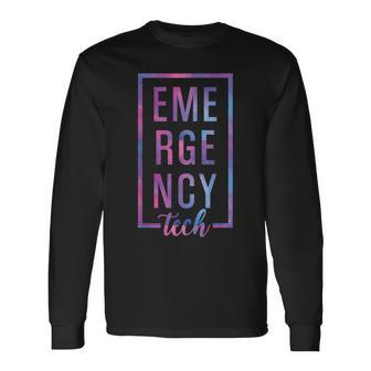 Emergency Room Tech Er Tech Er Technician Long Sleeve T-Shirt - Monsterry