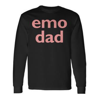 Emo Dad Pride Fathers Day 90S Retro Goth Summer Pride Month Long Sleeve T-Shirt T-Shirt | Mazezy
