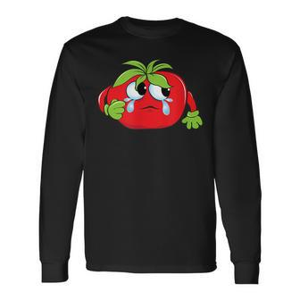 Emojiteary Tomato Tomato Long Sleeve T-Shirt T-Shirt | Mazezy