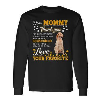 English Setter Dear Mommy Thank You For Being My Mommy Long Sleeve T-Shirt - Monsterry CA
