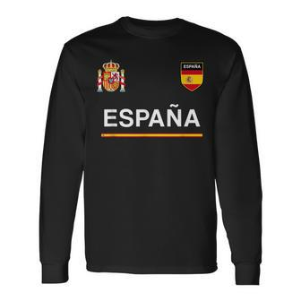 Espana SportSoccer Jersey Flag Football Madrid Long Sleeve T-Shirt T-Shirt | Mazezy