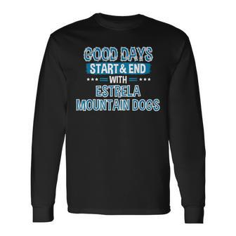 Estrela Mountain Dogs Lover Clothes Estrela Mountain Dog Long Sleeve T-Shirt | Mazezy