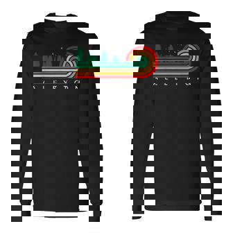 Evergreen Vintage Stripes Alleyton Texas Long Sleeve T-Shirt | Mazezy