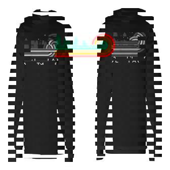 Evergreen Vintage Stripes Altmar Illinois Long Sleeve T-Shirt | Mazezy
