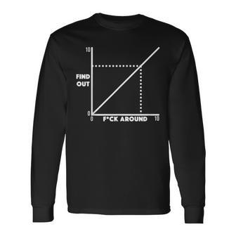 Fa&Fo F Around And Find Out Diagram Graph Long Sleeve T-Shirt - Seseable