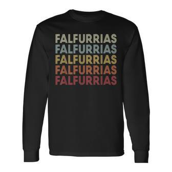 Falfurrias Texas Falfurrias Tx Retro Vintage Text Long Sleeve T-Shirt | Mazezy