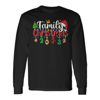 Family Christmas 2023 Matching Oufits Xmas Santa Elf Squad Long Sleeve T-Shirt | Mazezy