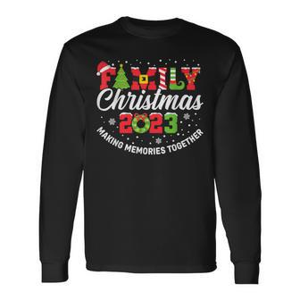 Family Christmas 2023 Matching Outfit Xmas Squad Santa Group Long Sleeve T-Shirt | Mazezy
