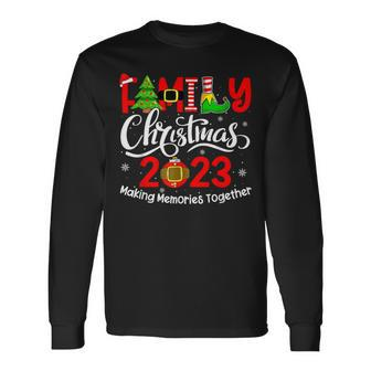 Family Christmas 2023 Matching Outfits Team Santa Elf Squad Long Sleeve T-Shirt | Mazezy