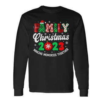Family Christmas 2023 Matching Squad Xmas Santa Elf Long Sleeve T-Shirt | Mazezy