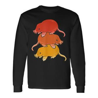 Family Star Nosed Mole Long Sleeve T-Shirt | Mazezy