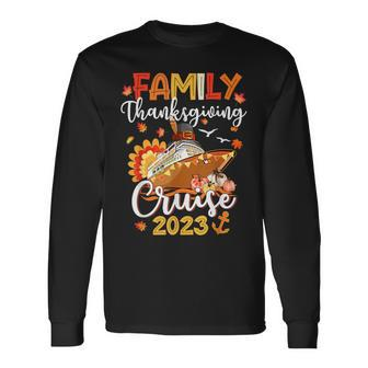 Family Thanksgiving Cruise 2023 Autumn Cruise Squad Matching Long Sleeve T-Shirt - Thegiftio UK