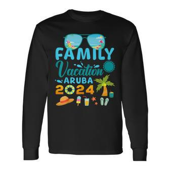 Family Vacation Aruba 2024 Matching Family Vacation 2024 Long Sleeve T-Shirt | Mazezy
