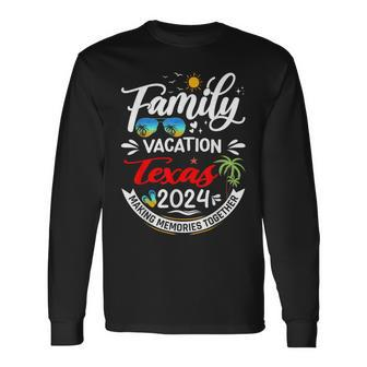 Family Vacation Texas 2024 Beach Summer Vacation 2024 Long Sleeve T-Shirt | Mazezy