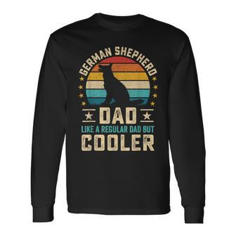 Father German Shepherd Dad Like A Regular Dad But Cooler Long Sleeve T-Shirt | Mazezy