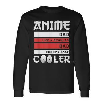 Fathers Day Anime Dad Cute Japanese Anime Dad Long Sleeve T-Shirt T-Shirt | Mazezy