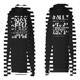 Favorite Son In Law Novelty Long Sleeve T-Shirt | Mazezy