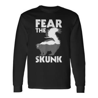 Fear The Skunk Zoologist Zookeeper Wildlife Animal Lover Long Sleeve T-Shirt | Mazezy