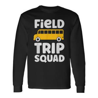 Field Trip Squad School Bus Field Day Vibes 2023 Long Sleeve T-Shirt - Seseable