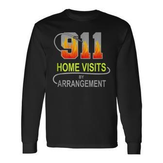 Firefighter And Fire Department With Pride And Honor Long Sleeve T-Shirt T-Shirt | Mazezy