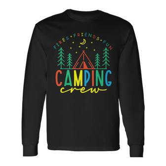 Fires Friends Fun Camping Crew 2023 Road Trip Matching Group Long Sleeve T-Shirt T-Shirt | Mazezy