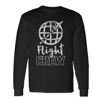 Flight Crew Cabin Crew Attendant Airplane Steward Long Sleeve T-Shirt T-Shirt | Mazezy