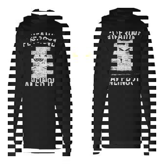 Fluff Around And Find Out Cat Adult Humor Humor Long Sleeve T-Shirt T-Shirt | Mazezy