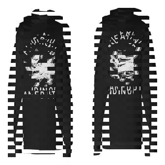 Fluff Around And Find Out Cut Cat Cat Lovers Long Sleeve T-Shirt | Mazezy