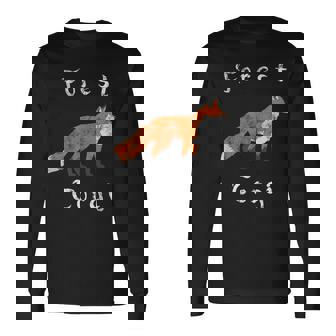 Forest Corgi Is A Fox Animal Pun Vintage Long Sleeve T-Shirt T-Shirt | Mazezy