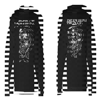 Forever Metal Music Retro Vintage Skull Long Hair Metalhead Long Sleeve T-Shirt | Mazezy