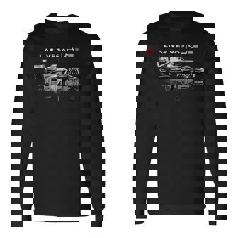 Formula Racing Open Wheel Car Las Vegas Circuit Usa Flag Long Sleeve T-Shirt | Mazezy