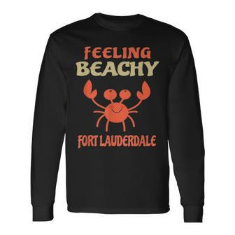 Fort Lauderdale Vacation Florida Trip Long Sleeve T-Shirt T-Shirt | Mazezy