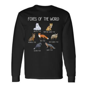 Fox Lover Foxes Of The World Types Of Foxes Fox Long Sleeve - Seseable