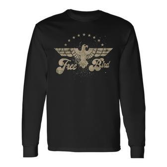 Free Bird Fiery For Music Lovers Long Sleeve - Monsterry